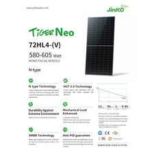 Солнечная панель 585W  Jinko Solar JKM-585N-72HL4-V N-type (Солнечная батарея 585Вт)