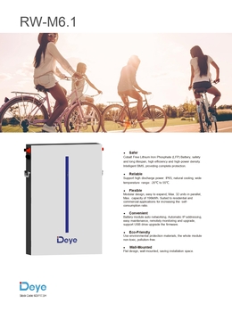 Аккумуляторная батарея 6,14кВт Deye 48V 120AH RW-M6.1 LiFePO4 6000 циклов