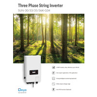 Сетевой инвертор 30кВт DEYE SUN-30K-G04 30KW 2 MPPT Wi-Fi Трехфазный
