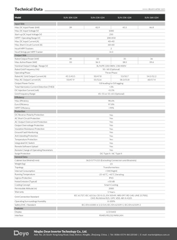 Сетевой солнечный инвертор Deye SUN-30K-G04: мощное решение для вашей солнечной электростанции!