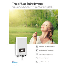 Сетевой инвертор DEYE SUN-10K-G06 10KW 2/1+1 MPPT Wi-Fi 380V Трехфазний  1000В, 13А, IP65