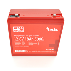 Літій-залізо-фосфатний акумулятор Merlion LiFePO4 12.8V 18AH (4S3P / BMS-20A), (181x77x168) for UPS, 3000 циклів