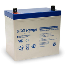 Аккумуляторная батарея Ultracell UCG55-12 GEL 12V 55 Ah (229 x 138 x 210) White Q1 / 84