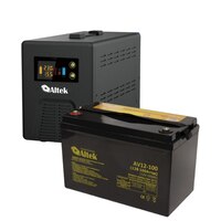 Комплект ДБЖ ASU12 1500VA/1000W DC12V + АКБ ABT-100Аh/12V GEL